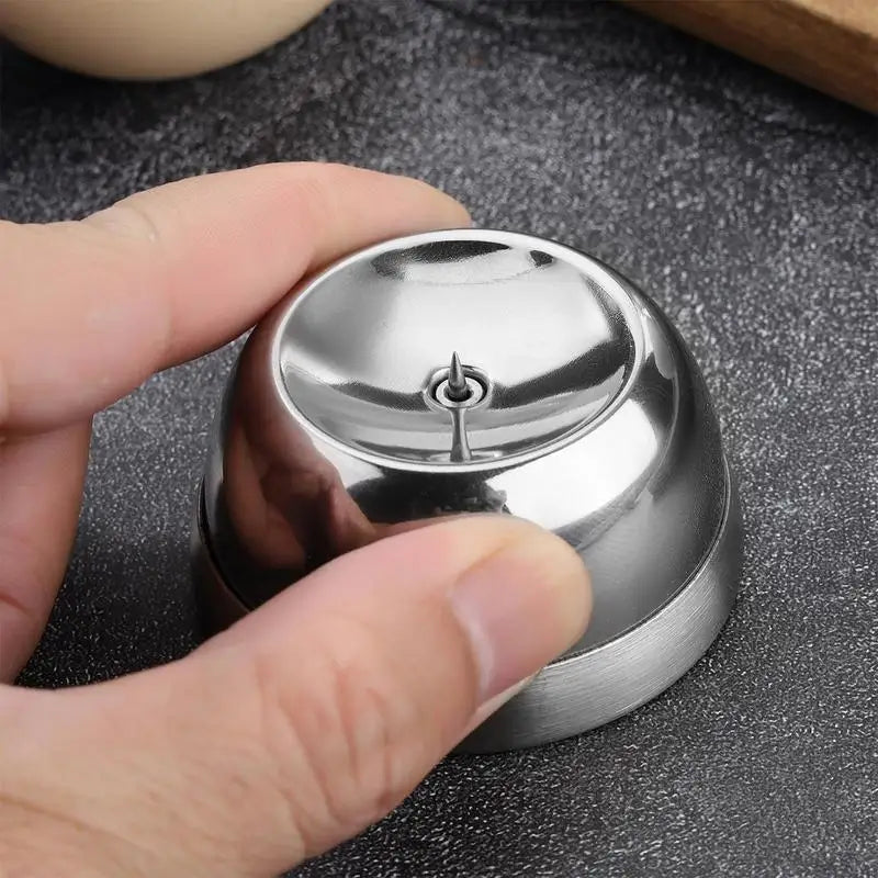 Stainless Steel Egg Piercer Egg Poker Peeler Stainless Steel Needle Anti-Rust Baking Accessories Pricker Opener Kitchen Tools Peaceful Pleasures Health and Wellness