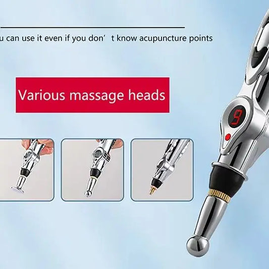Meridian Energy Pulse Massage Pen – Acupuncture Massager Electric Massage Pen Peaceful Pleasures Health and Wellness