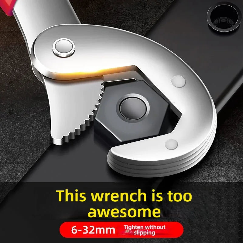 Multipurpose Adjustable Wrench – Quick-Adjust Jaw for Plumbing