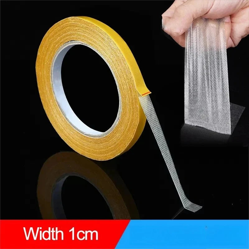 Double Sided Fiber Mesh Tape High Viscosity Transparent 5/10/20M