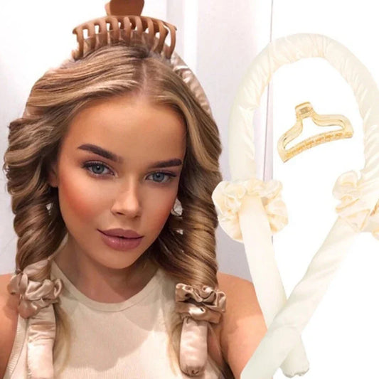 No-Heat Foam Curl Styler | Big Wave Sleeping Curling Rod Heatless Curl Styler Peaceful Pleasures Health and Wellness Color random