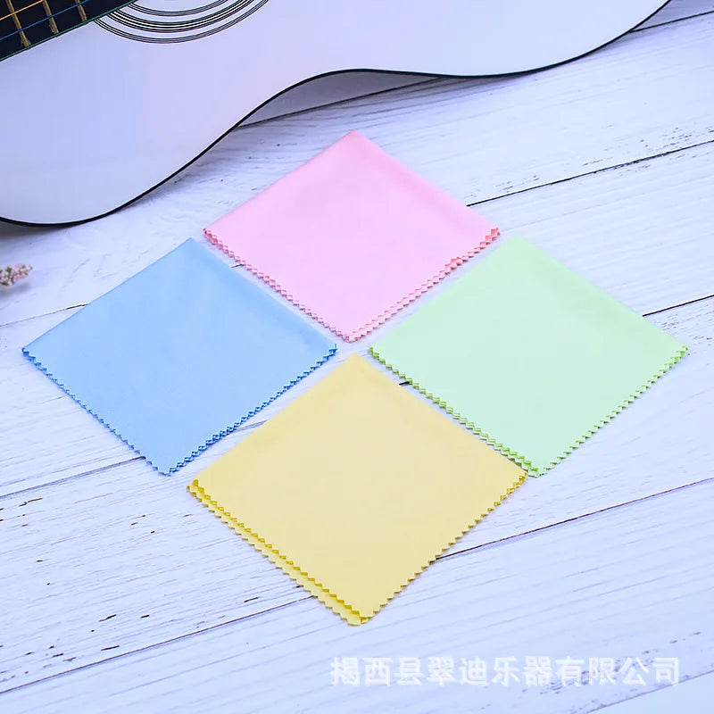 Microfiber Cleaning Polishing Polish Cloth 4 Colors Universal Musical