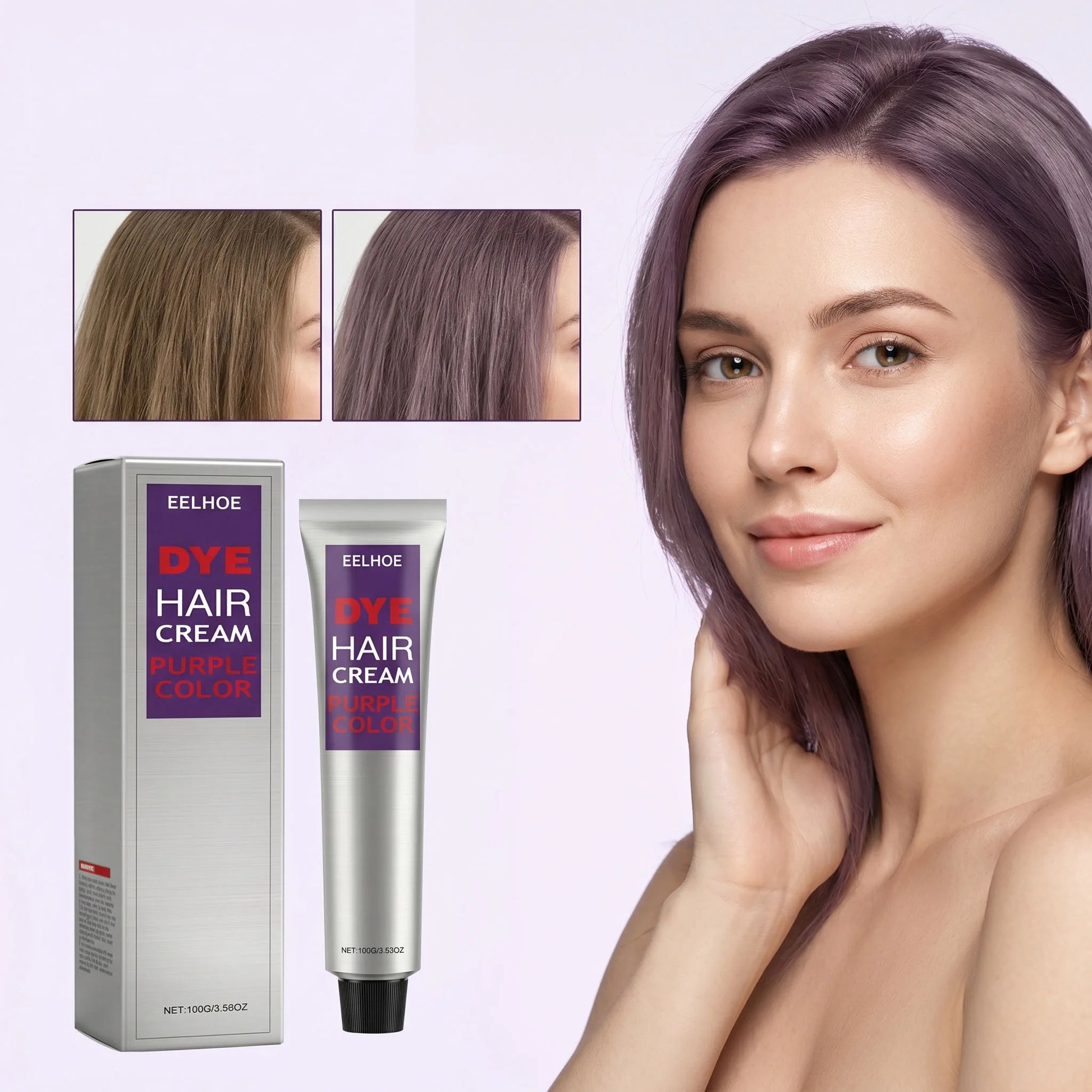 EELHOE Hair Color Cream – Gray Coverage, Semi-Permanent, Long-Lasting Shine Peaceful Pleasures Health and Wellness