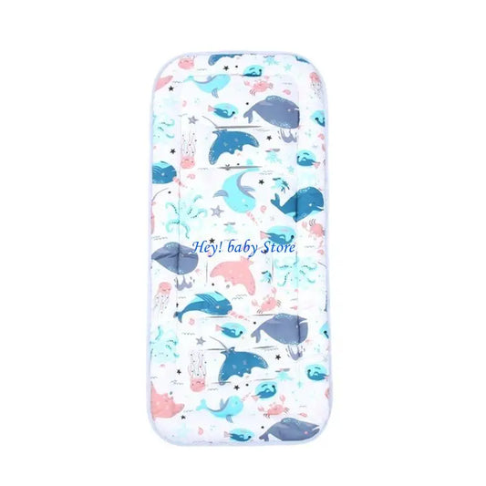 Baby Stroller Cushion Pad | Soft Cotton Infant Car Seat Liner Stroller Cushion Liner Peaceful Pleasures Health and Wellness