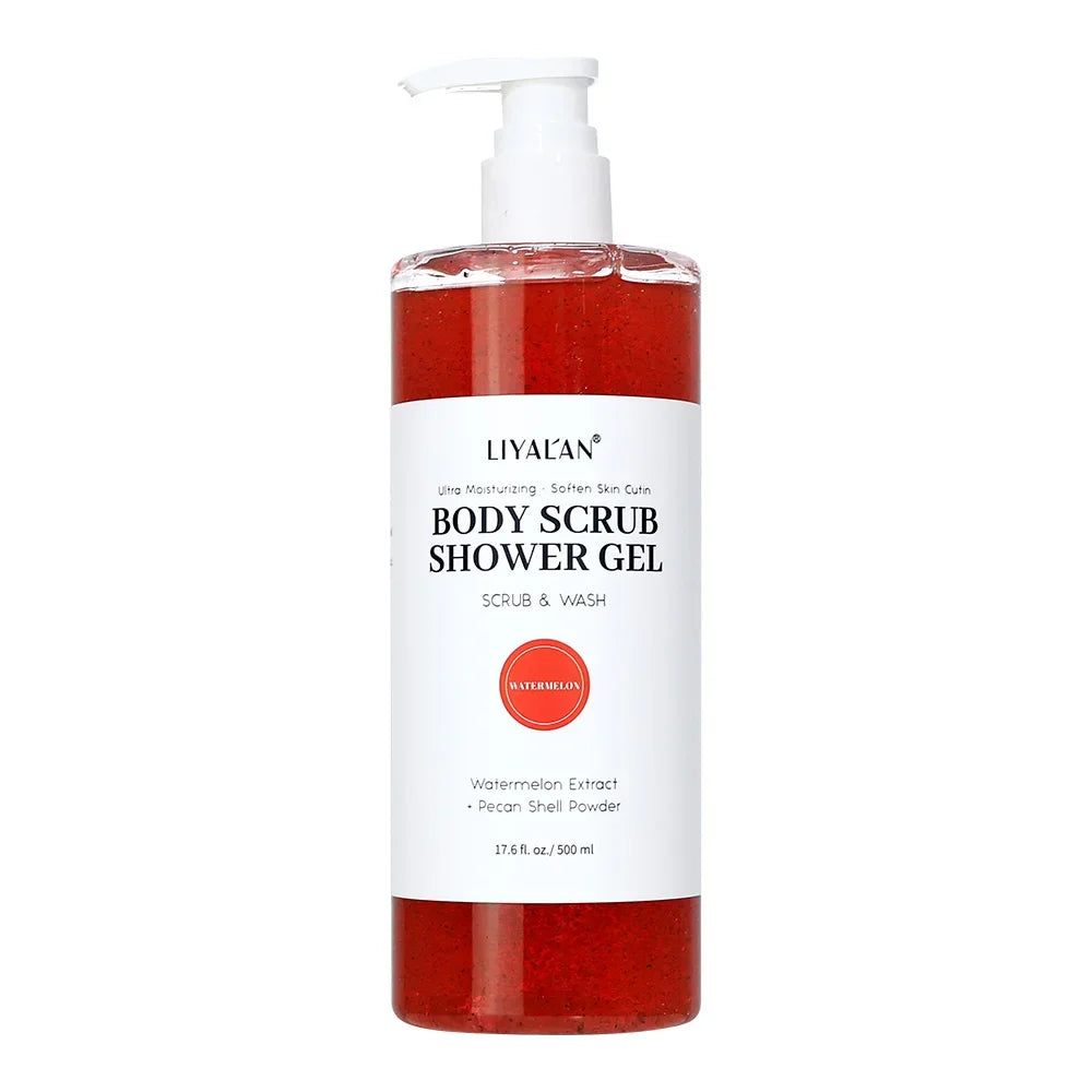 2-in-1 Scrub Shower Gel – Turmeric, Kojic Acid & 10 Fruity Scents Peaceful Pleasures Health and Wellness WATERMELON China Mainland 500ml