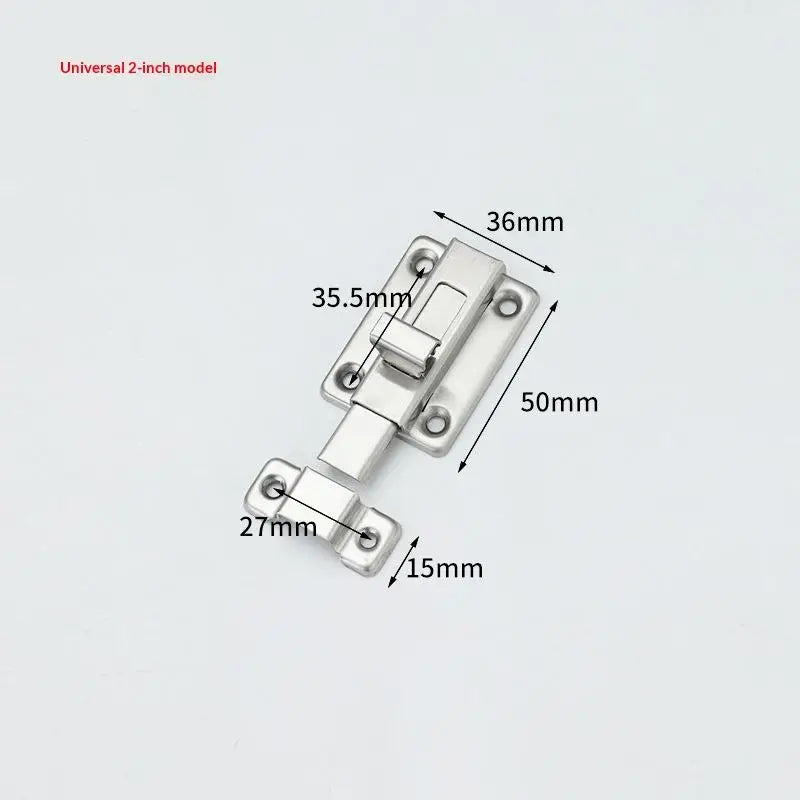 New Self-Elastic Latch Security Bolt Latch Anti-theft Spring Latches Stainless Steel Cabinet Hinges Furniture Supplies Hardware Peaceful Pleasures Health and Wellness A1