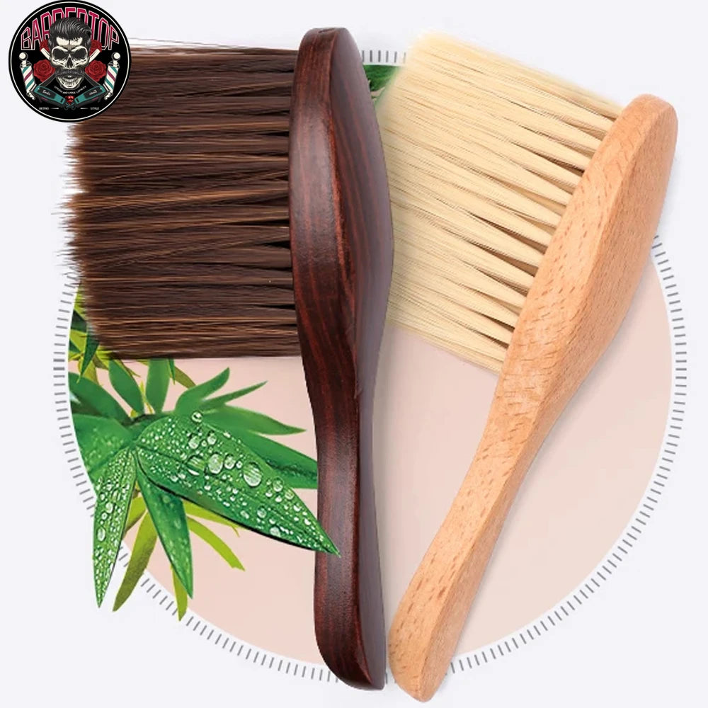 Barber Shop Neck And Facial Cleaning Brush Handheld Long Hair Brush Hair And Beard Brush Salon Hairdressing Styling Tools Peaceful Pleasures Health and Wellness