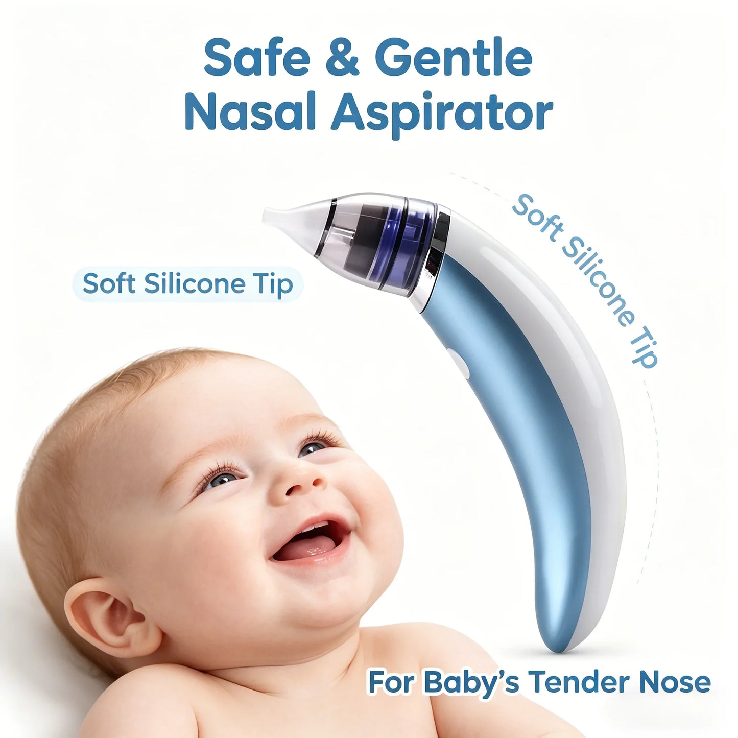 Electric Baby Nasal Aspirator – Safe Gentle Suction for Newborns
