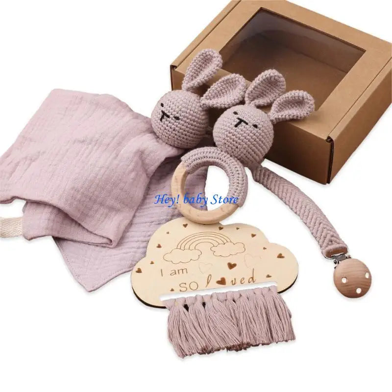 5-Piece Baby Soothing Towel & Teether Gift Set | 0–12 Months
