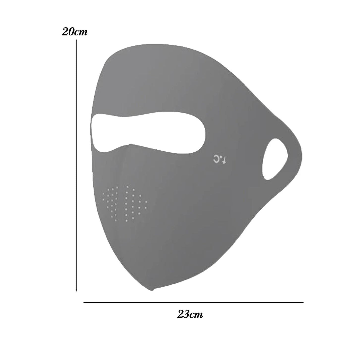 UPF 50+ Ice Silk Full Face Sun Mask – Cooling & UV Protection