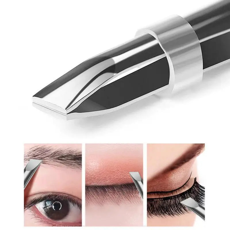 Stainless Steel Slant Tweezers – Eyebrow, Lash & Grooming
