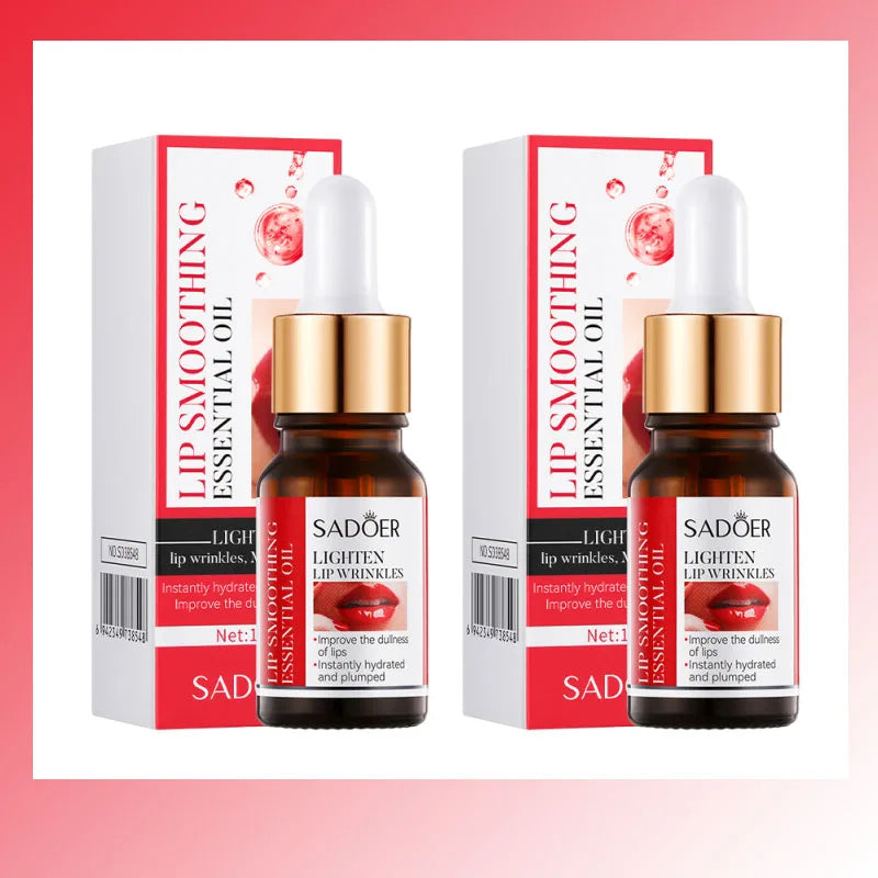 SADOER Lip Plumping Serum Oil – Hyaluronic Acid Moisturizer