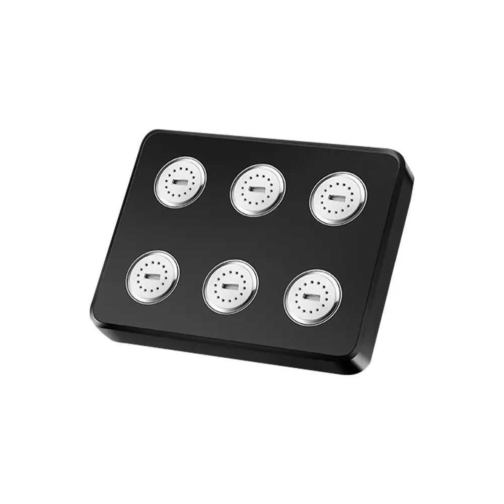 360° Square Rain Shower Head – Chrome, Water Saving, Easy Install