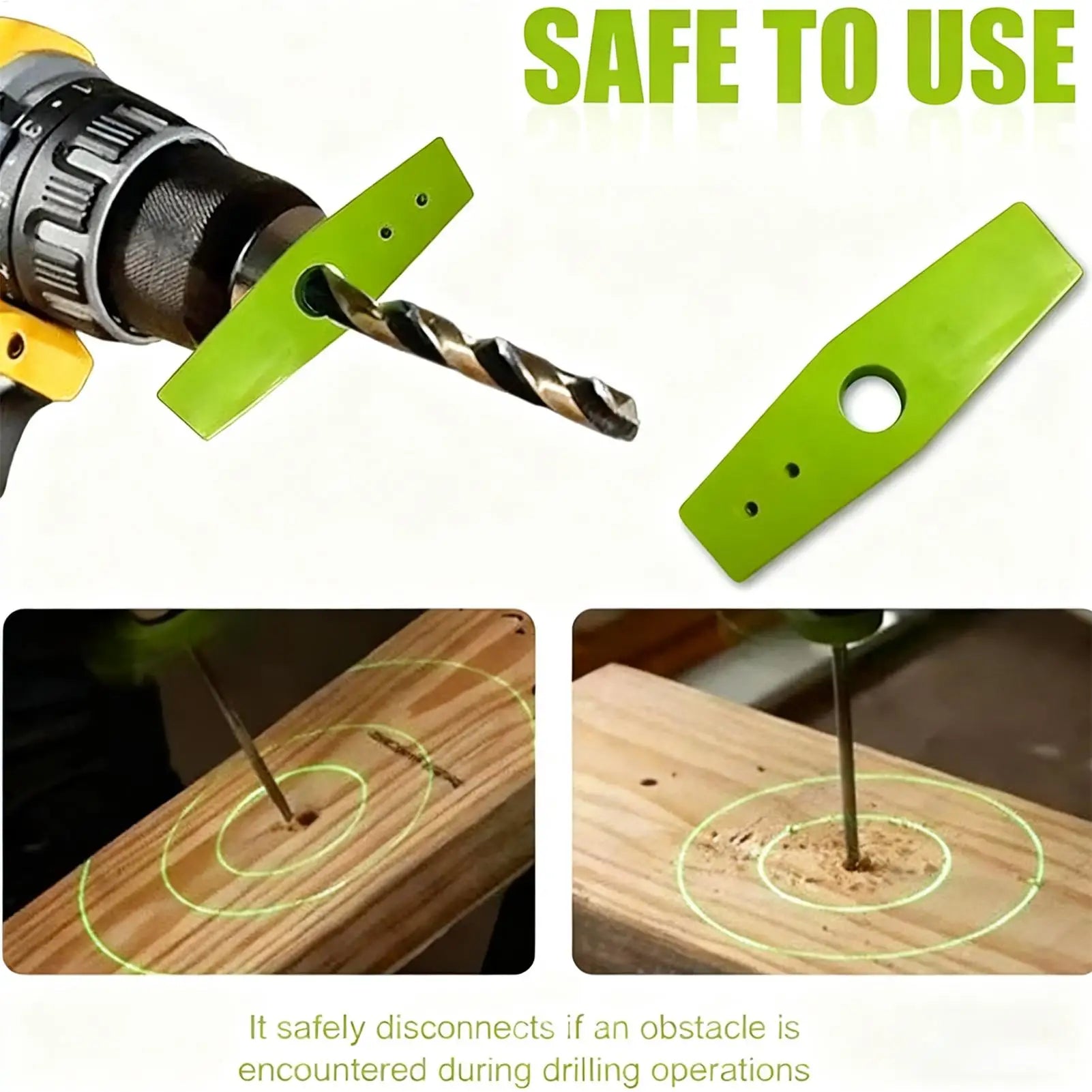 Portable Drill Hole Positioning Tool No Blocking Viewing Drill Bit Hole Precise Hole Alignment Gauge For Home Furniture Assembly Peaceful Pleasures Health and Wellness