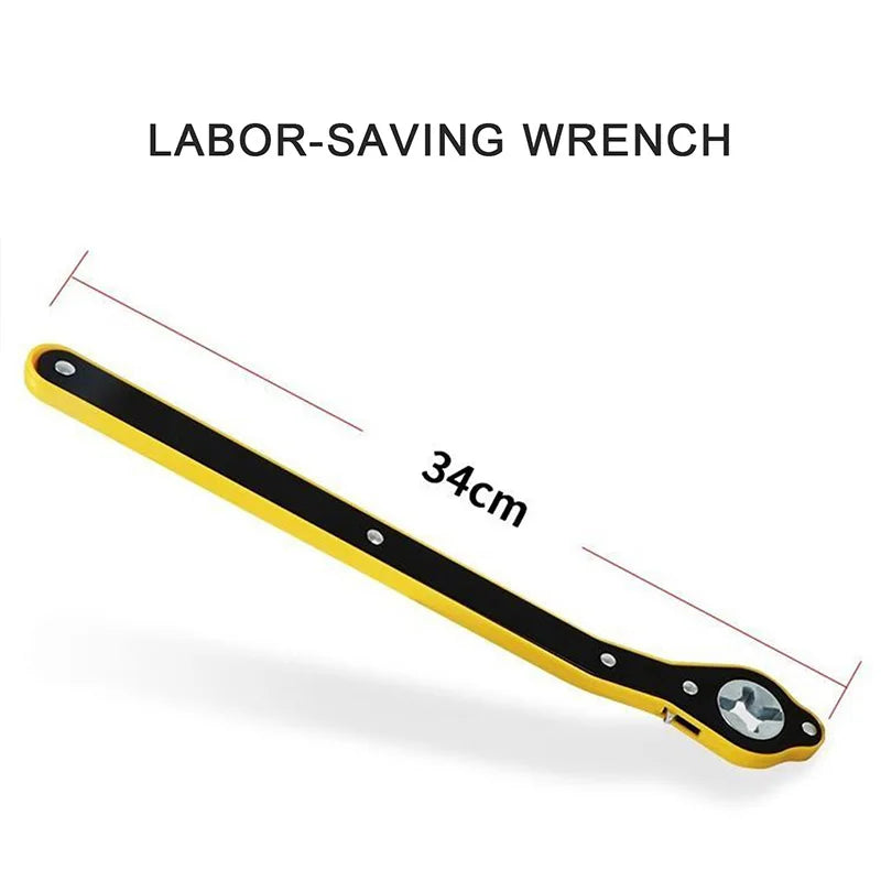 Labor-Saving Long Handle Jack Ratchet Wrench – Tire Lug Tool Peaceful Pleasures Health and Wellness