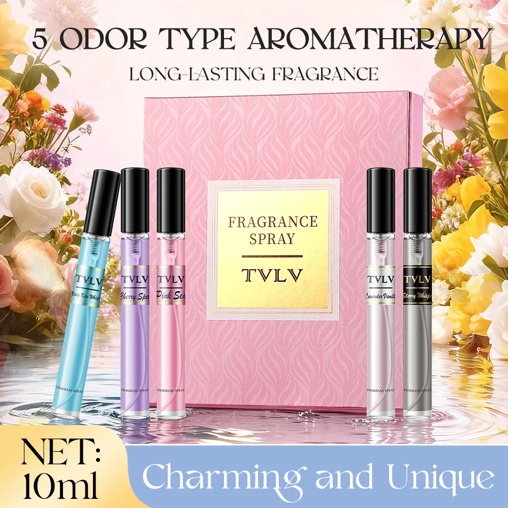 Alcohol-Free Women's Fragrance Gift Set | 5-Piece Floral Spray