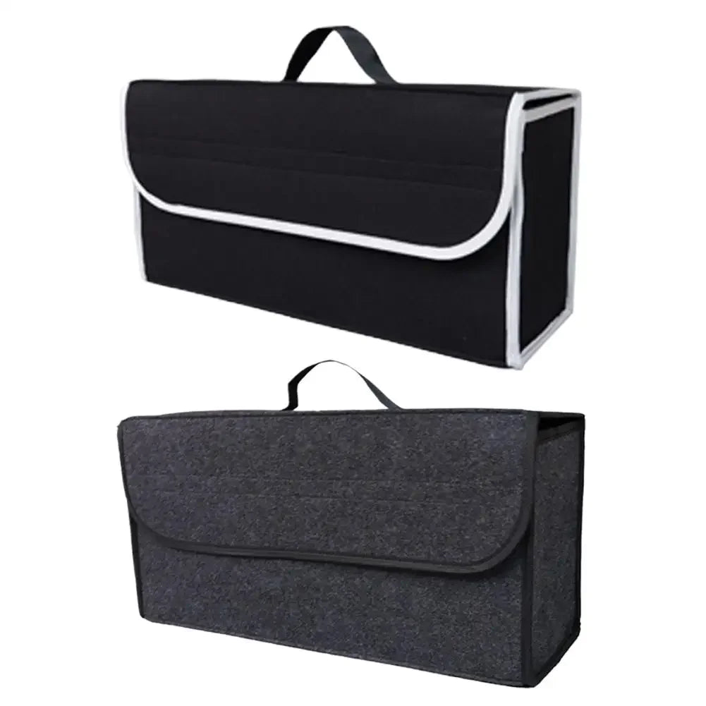 Large Anti Slip Compartment Boot Storage Organizer Tool Car Storage Bag Car Trunk Organizer Soft Felt Storage Box Accessories Peaceful Pleasures Health and Wellness