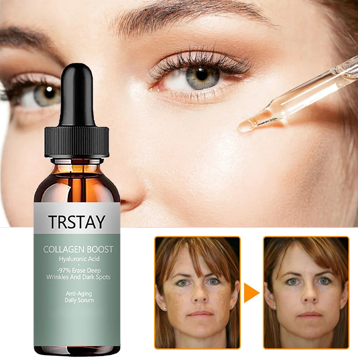 Facial Anti Wrinkle Serum Dark Spot Remover For Face Lifting Firming Essence Fade Fine Line Moisturizing Whitening Care Products Peaceful Pleasures Health and Wellness