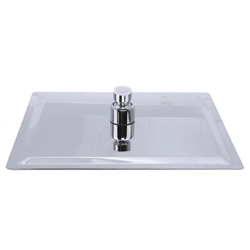 Square Round Shape Stainless Steel Ultra-thin Waterfall Rain Large Shower Head Pressurized Bathroom Accessories Peaceful Pleasures Health and Wellness