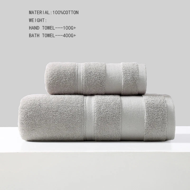 Battilo 100% Cotton Bath & Hand Towel Set – Hotel Spa Quality