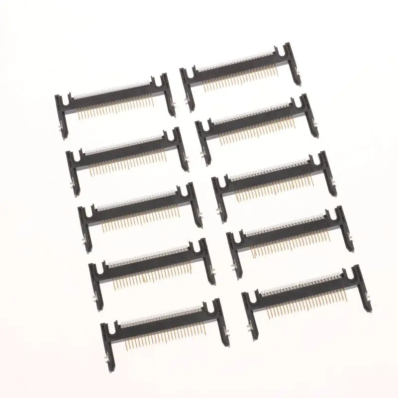 New 5Pcs 50Pin Arm Length 19.0 Patch Card Slot Connector On CF Card Holder Board Black/coffee Peaceful Pleasures Health and Wellness