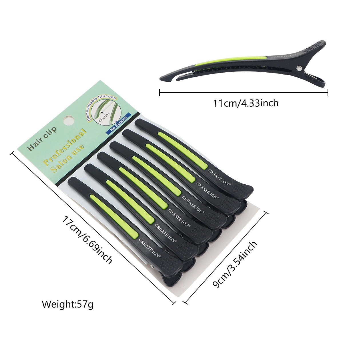 6pcs Hairdressing Traceless Hair Clips Makeup Seamless Clip Barber Haircutting Fixed Tools Salon Styling Hair Barrettes Supplies Peaceful Pleasures Health and Wellness