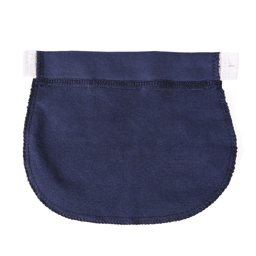 Maternity Pregnancy Waistband Belt Adjustable Elastic Pants Lengthening Extended Button for Maternity Accessories Peaceful Pleasures Health and Wellness Blue 1