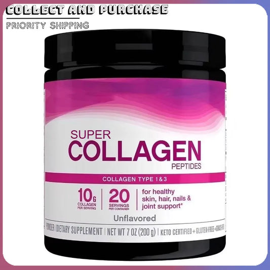 Unflavored Collagen Peptides Powder | 10g Protein, 20 Servings Collagen Protein Powder Peaceful Pleasures Health and Wellness