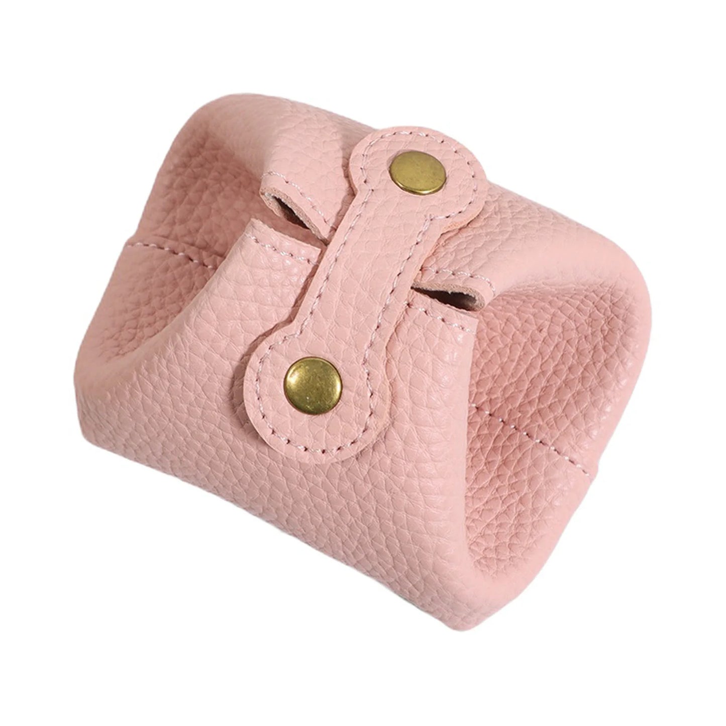 Mini Coin Purse Small Wallet for Women with Zipper Pocket Earphone Keys Lipstick Organizer Portable Korean Style Accessory Peaceful Pleasures Health and Wellness Pink