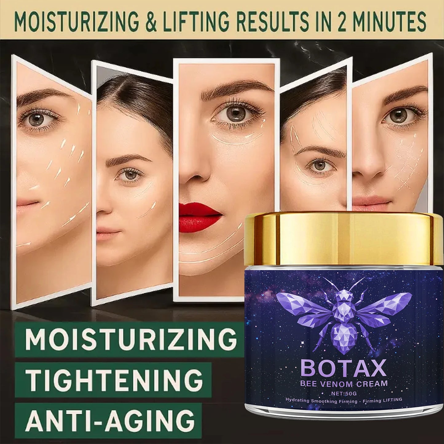 Bee Venom Firming Cream – Retinol & Hyaluronic Acid | 50g