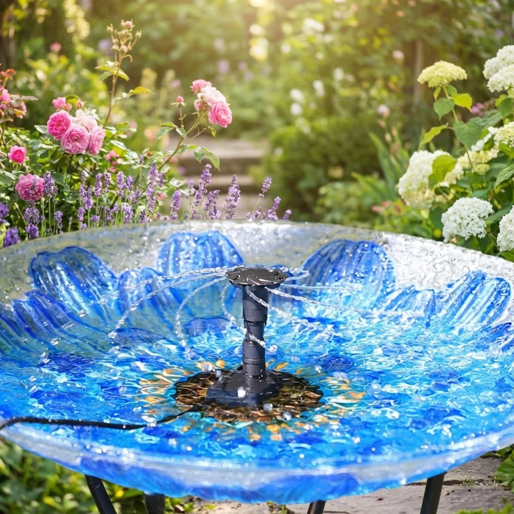 Solar Fountain Pump 3.5W – 16 Nozzles & Rotatable Panel