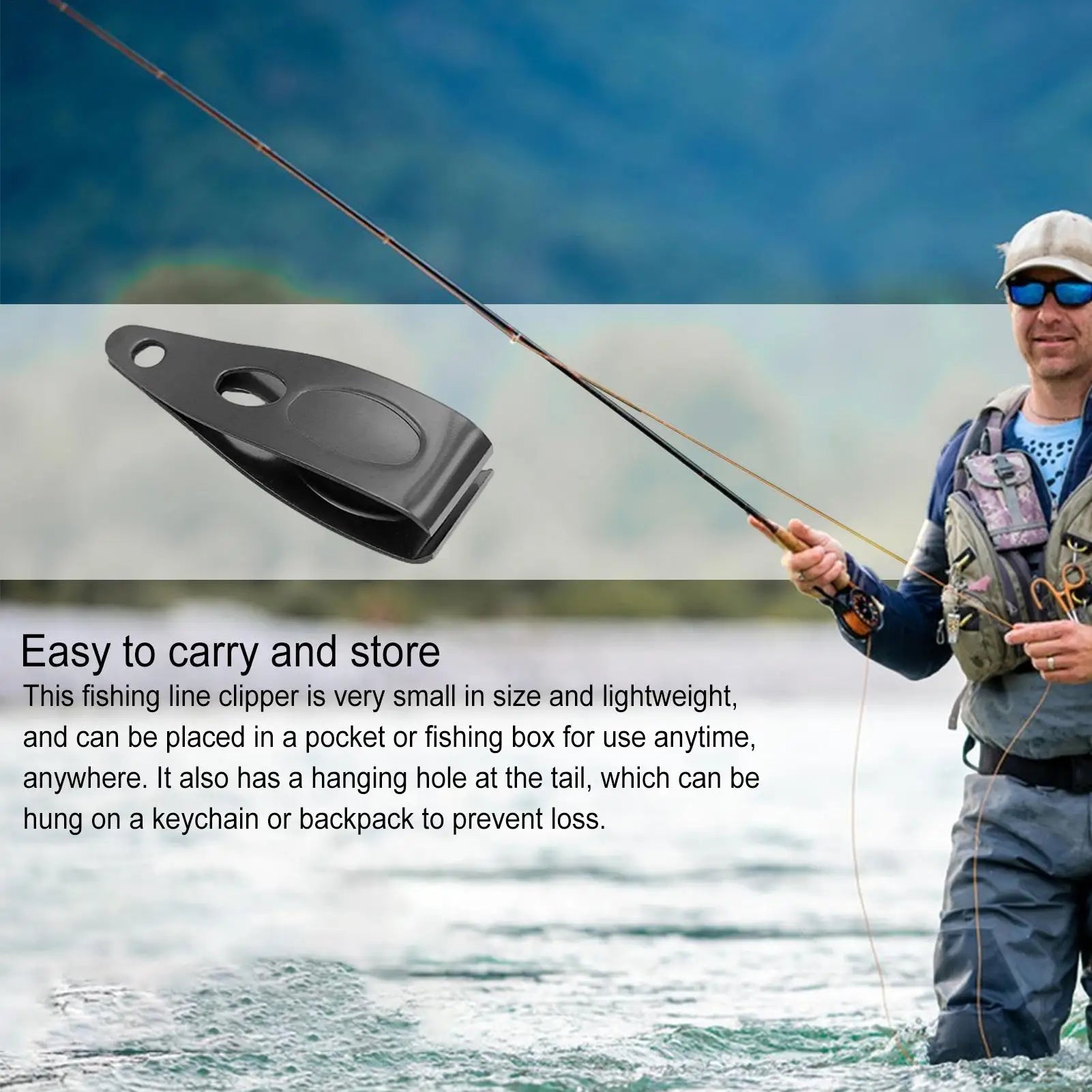 Portable Fishing Line Cutter & Hook Remover Clipper Fishing Line Clipper Peaceful Pleasures Health and Wellness