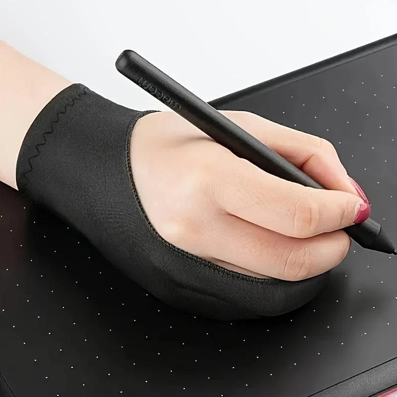 Artist Painting Gloves Universal Left Right Hands Two Fingers Smooth