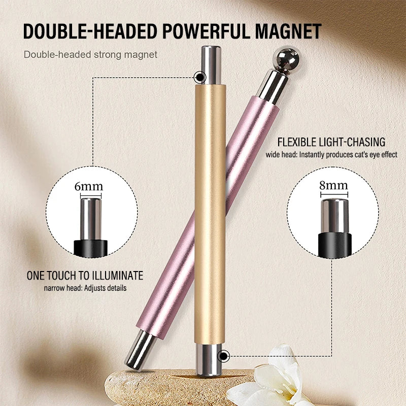 Double-Head Cat Eye Nail Magnet Pen | Gel Polish Nail Art Tool