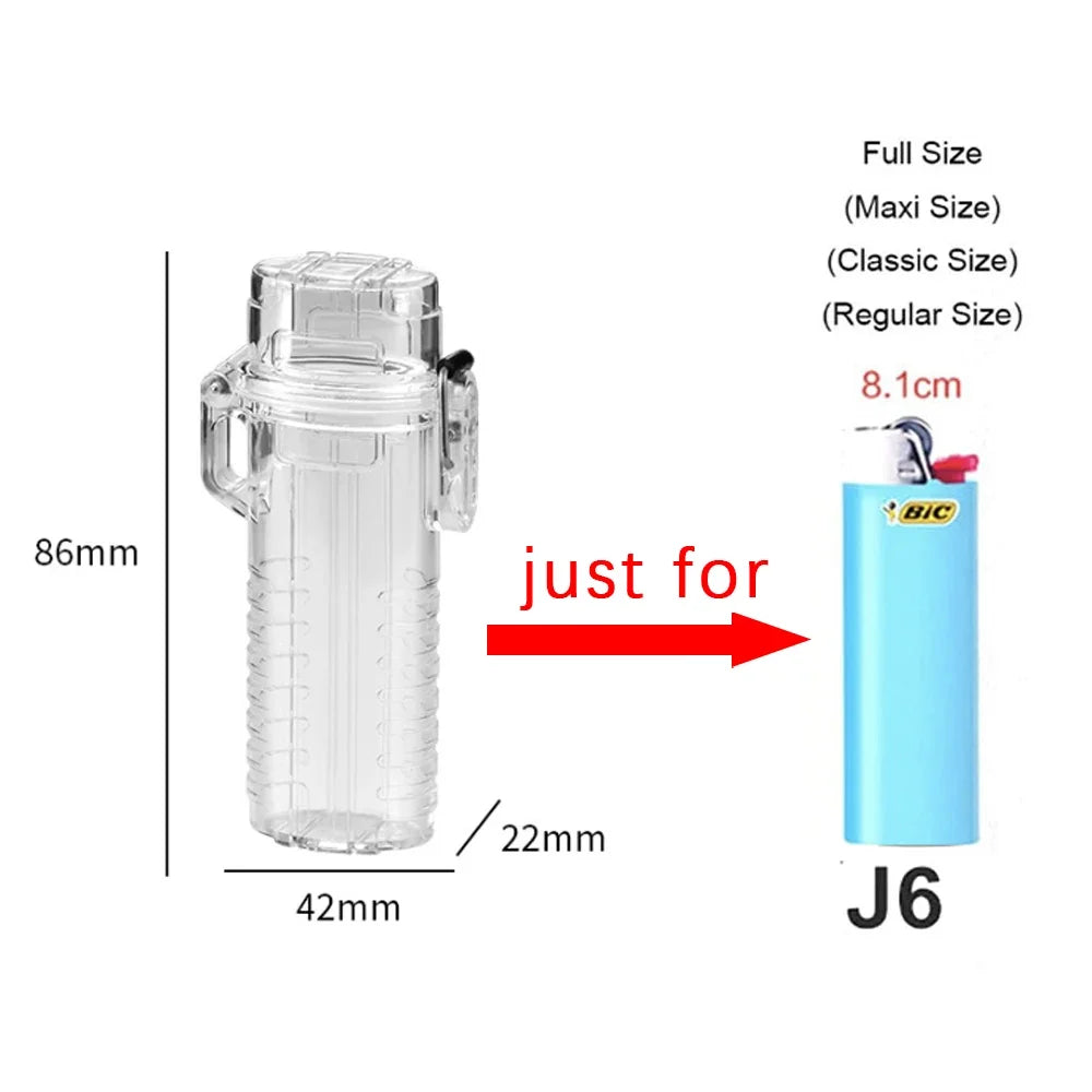 Waterproof BIC J6 Lighter Case | Acrylic Mirror EDC Sleeve