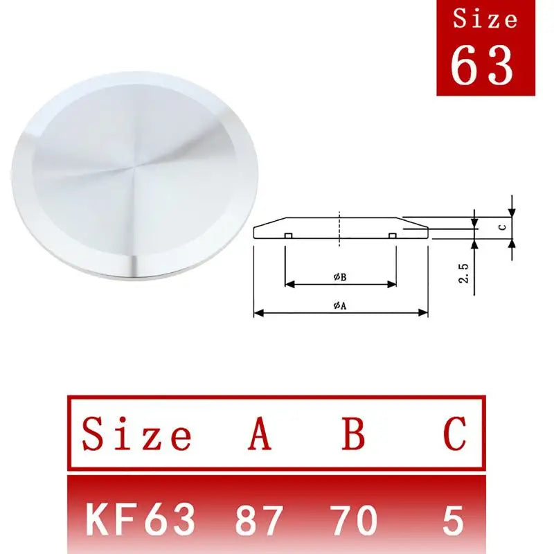 KF Vacuum End Cap SUS 304 Stainless Steel Sanitary Pipe Fitting