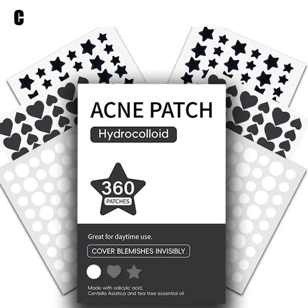 120 Counts Cute Colorful Butterfly Pimple Patches Acne Treatment Stickers Invisible Acne Cover Face Spot Pimple Patch Skin Care Peaceful Pleasures Health and Wellness 360pcs C