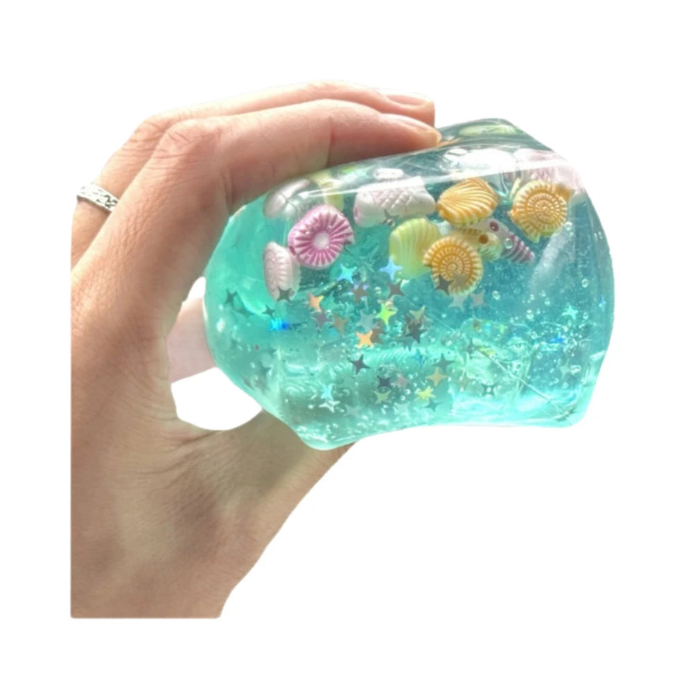 Ocean Squishy Stress Ball Cube – Slow Rise Sensory Fidget Toy