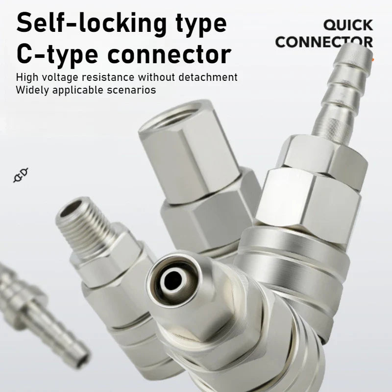 C-Type Pneumatic Quick Coupling for Air Compressor | CE Rated