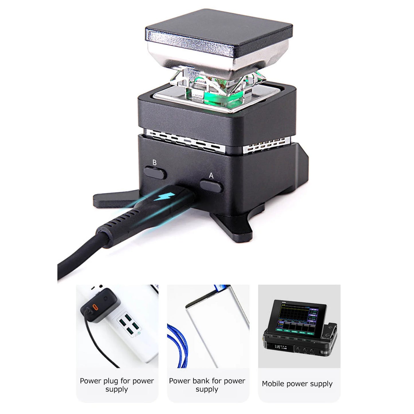 Mini Hot Plate Preheating Station Adjustable Constant Temperature Rework Preheater 60W Mini Rework Welding Heater Peaceful Pleasures Health and Wellness