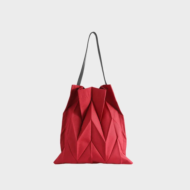 Chevron Foldable Canvas Tote Bag – Crossbody for Beach & Shopping