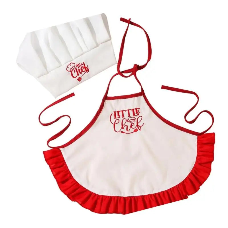Baby Cook Apron & Hat Set | Newborn Photography Costume