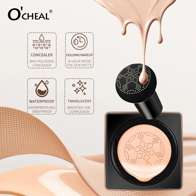 O'CHEAL Mushroom Cushion CC Cream – Waterproof & Oil Control