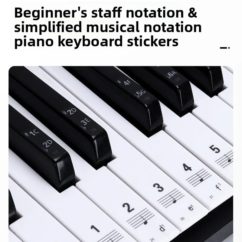 61 88 Key Piano-sticker Electronic Piano Sticker Staff Sheet Music