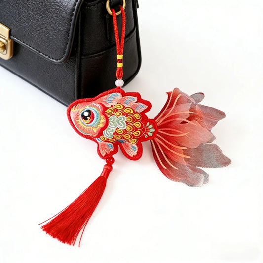 New Year Decoration Five Blessings Tiger Koi Pendant Horse Spring Festival Persimmon Fortune Car Sachet Hanging Ornament Decor Peaceful Pleasures Health and Wellness