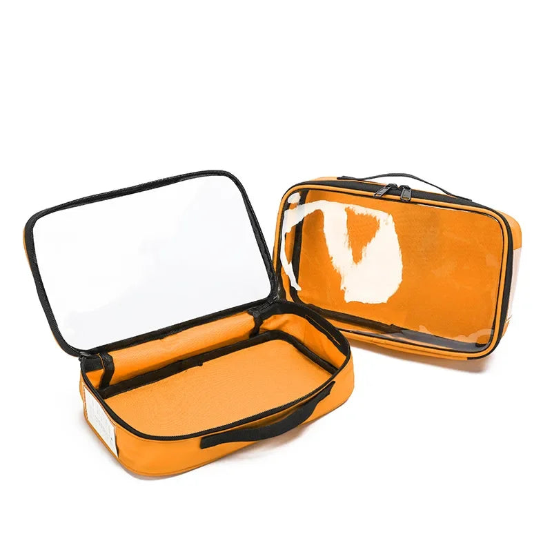 First Aid Kit Pouch Home Medicine Storage Bag Suitable For Outdoor Travel Medical Bag Home Rescue Emergency Survival Kit Peaceful Pleasures Health and Wellness Orange L