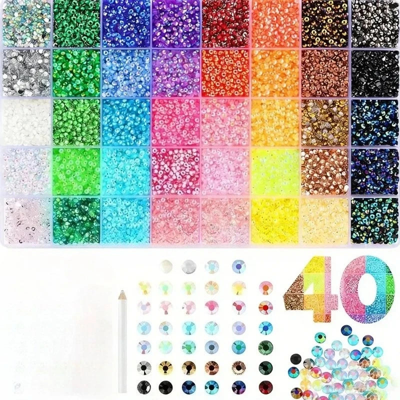 Crystal Rhinestone DIY Kit – Nail Art & Phone Case Décor
