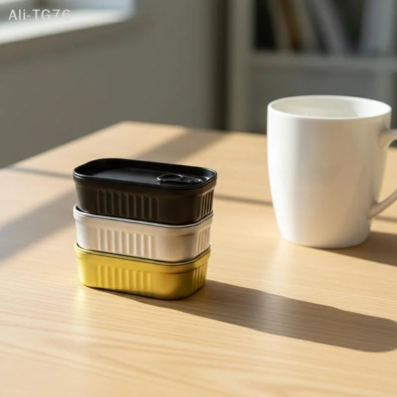 Sardine Can Shaped Tin Box – Mini Metal Jewelry & Storage Case