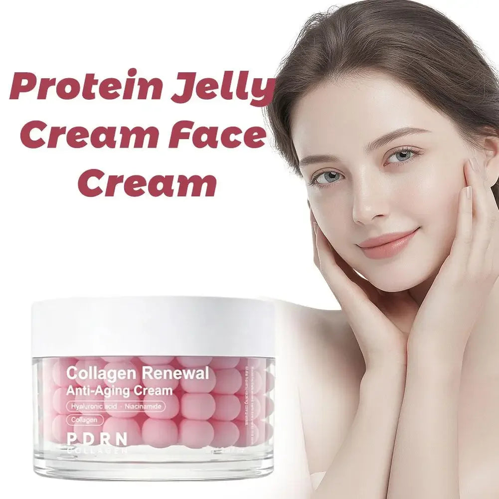 PDRN Pink Collagen Renewal Anti-Aging Cream Capsule Facial Cream Moisturizing Firming Enhance Skin Elasticity for All Skin Types Peaceful Pleasures Health and Wellness