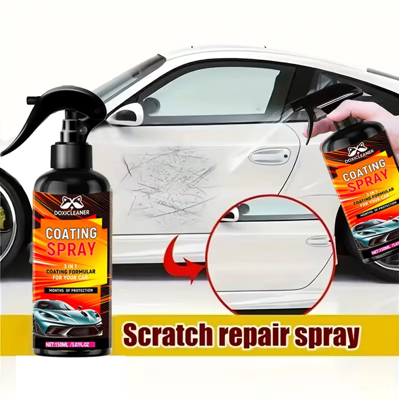 DOXICLEANER 3-in-1 Car Coating Spray – Polish, Shine & Repair